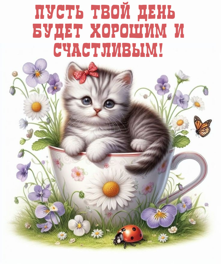 Пусть твой день  Будет хорошим и Счастливым!
