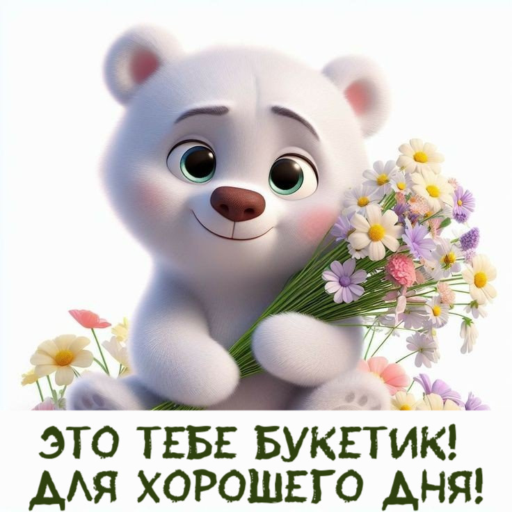Это тебе букетик! Для хорошего дня!