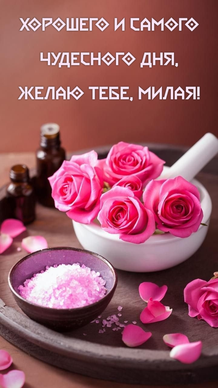 Хорошего и самого Чудесного дня, Желаю тебе, милая!