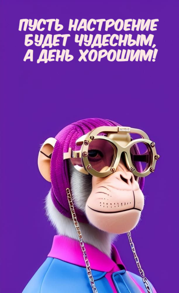 Пусть настроение  будет чудесным, А день хорошим!