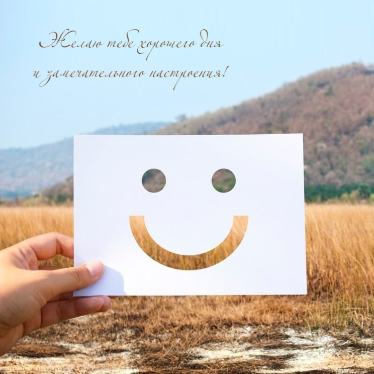 Желаю тебе хорошего дня и замечательного настроения!