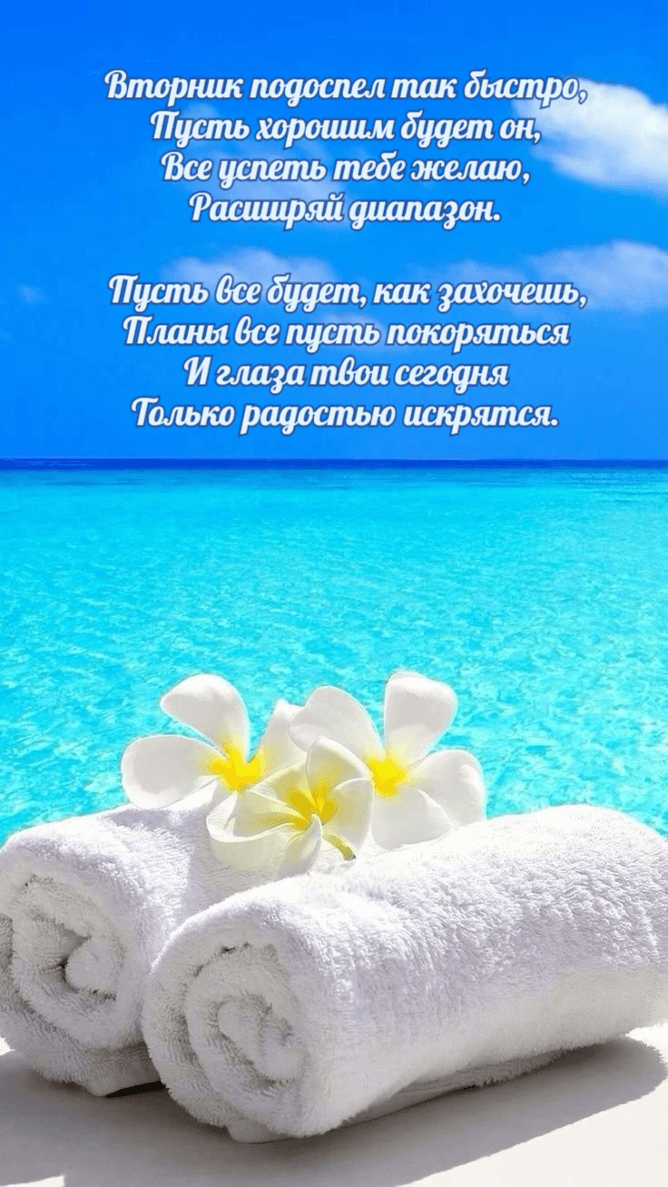 Вторник подоспел так быстро, Пусть хорошим будет он
