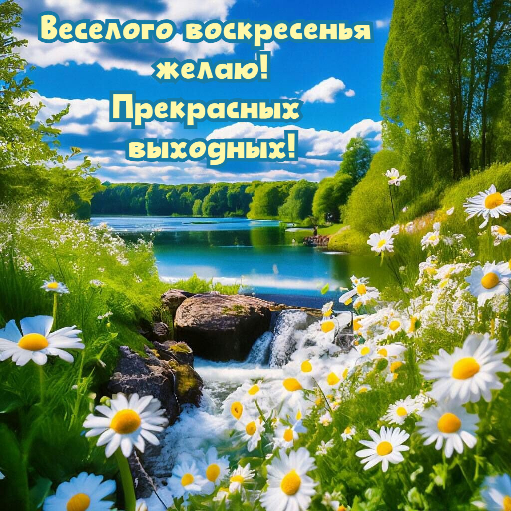 Веселого воскресенья  желаю! Прекрасных  выходных!