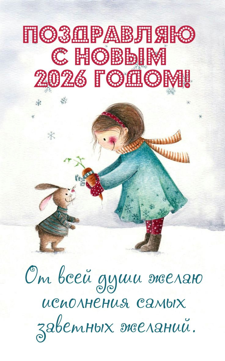 От всей души желаю исполнения самых заветных желаний.