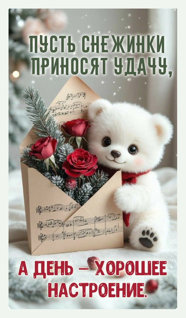 Пусть снежинки приносят удачу