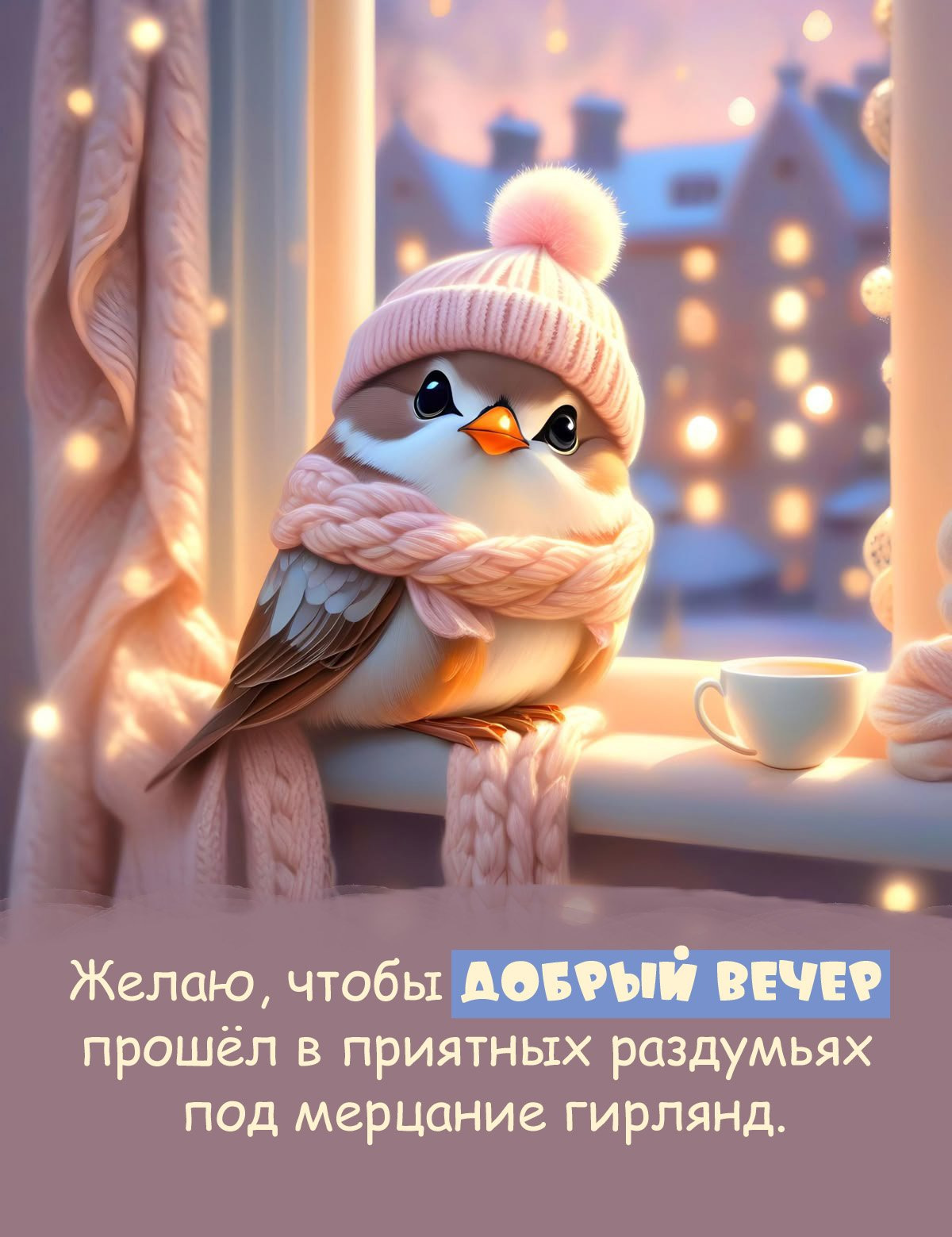 Пусть вечер пройдет под мерцание гирлянд