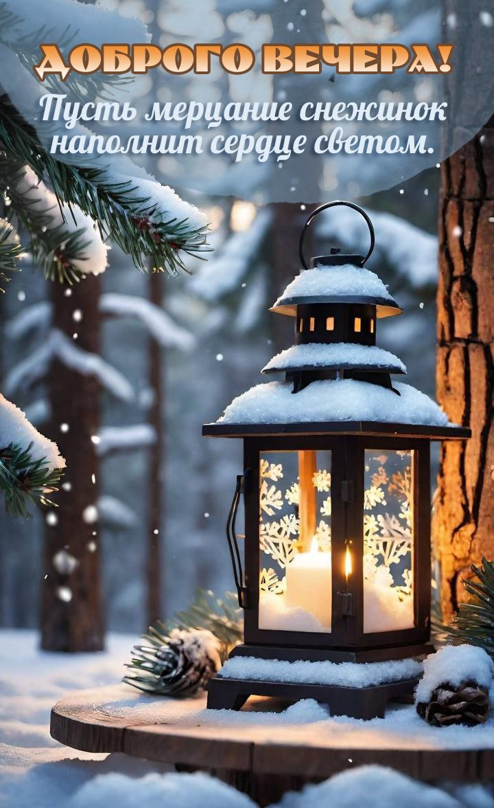 Пусть мерцание снежинок наполнит сердце светом.